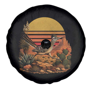 Retro Arizona Roadrunner Desert Sunset Spare Tire Cover Southwest Bird Wildlife Nature Lover TS14 Print Your Wear