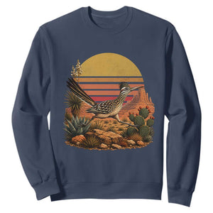 Retro Arizona Roadrunner Desert Sunset Sweatshirt Southwest Bird Wildlife Nature Lover