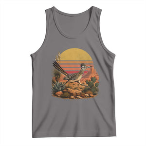 Retro Arizona Roadrunner Desert Sunset Tank Top Southwest Bird Wildlife Nature Lover