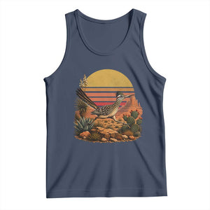 Retro Arizona Roadrunner Desert Sunset Tank Top Southwest Bird Wildlife Nature Lover