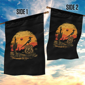 Route Highway 66 Roadrunner Desert Sunset Arizona Garden Flag Cactus Landscape Texas Nevada Southwest Bird Lover