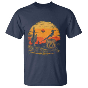 Route Highway 66 Roadrunner Desert Sunset Arizona T Shirt Cactus Landscape Texas Nevada Southwest Bird Lover