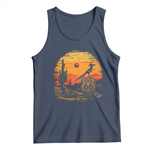 Route Highway 66 Roadrunner Desert Sunset Arizona Tank Top Cactus Landscape Texas Nevada Southwest Bird Lover
