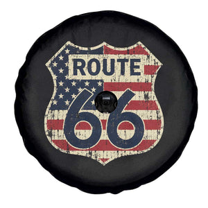 Route US 66 American Flag Americana Road Trip Spare Tire Cover TS14 Print Your Wear