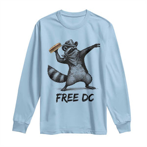The Sandwich Guy Free DC Long Sleeve Shirt Funny Racoon Meme TS14 Light Blue Print Your Wear