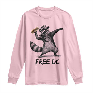 The Sandwich Guy Free DC Long Sleeve Shirt Funny Racoon Meme TS14 Light Pink Print Your Wear