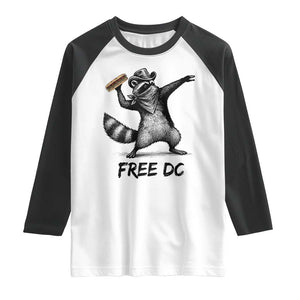 The Sandwich Guy Free DC Raglan Shirt Funny Racoon Meme TS14 White Black Print Your Wear