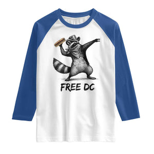 The Sandwich Guy Free DC Raglan Shirt Funny Racoon Meme TS14 White Royal Print Your Wear