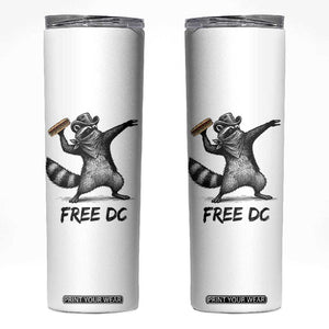 The Sandwich Guy Free DC Skinny Tumbler Funny Racoon Meme TS14 White Print Your Wear