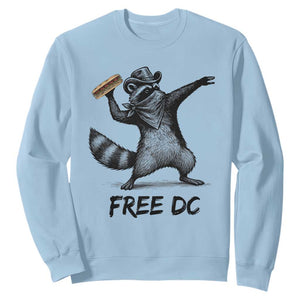 The Sandwich Guy Free DC Sweatshirt Funny Racoon Meme TS14 Light Blue Print Your Wear