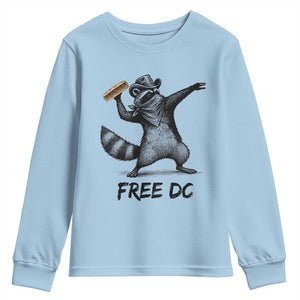 The Sandwich Guy Free DC Youth Sweatshirt Funny Racoon Meme TS14 Light Blue Print Your Wear