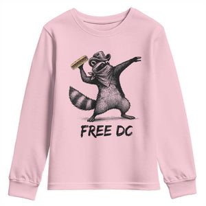 The Sandwich Guy Free DC Youth Sweatshirt Funny Racoon Meme TS14 Light Pink Print Your Wear