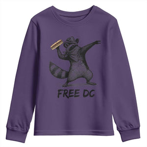 The Sandwich Guy Free DC Youth Sweatshirt Funny Racoon Meme TS14 Purple Print Your Wear