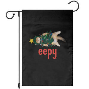 Cat Christmas Meme Garden Flag Eepy Kitten Silly Sleepy TS14 Black Print Your Wear