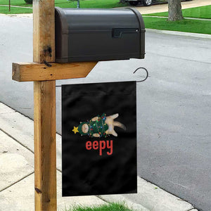 Cat Christmas Meme Garden Flag Eepy Kitten Silly Sleepy TS14 Print Your Wear