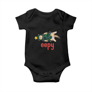 Cat Christmas Meme Baby Onesie Eepy Kitten Silly Sleepy TS14 Black Print Your Wear