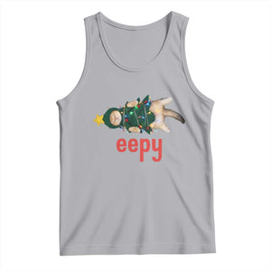Cat Christmas Meme Tank Top Eepy Kitten Silly Sleepy TS14 Athletic Heather Print Your Wear