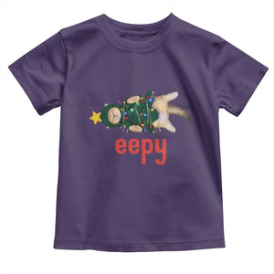 Cat Christmas Meme Toddler T Shirt Eepy Kitten Silly Sleepy TS14 Purple Print Your Wear