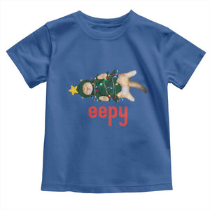 Cat Christmas Meme Toddler T Shirt Eepy Kitten Silly Sleepy TS14 Royal Blue Print Your Wear