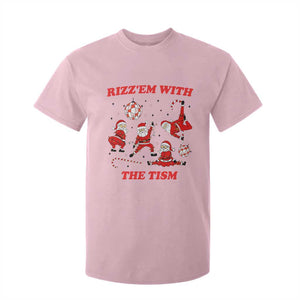 Funny Santa Christmas T Shirt For Kid Rizz Em With The Tism TS14 Light Pink Print Your Wear