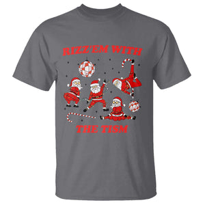 Funny Santa Christmas T Shirt Rizz Em With The Tism TS14 Charcoal Print Your Wear