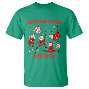 Funny Santa Christmas T Shirt Rizz Em With The Tism TS14 Irish Green Print Your Wear
