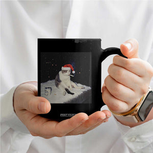 Funny Smoking Cat Christmas Meme Coffee Mug TS14 Print Your Wear