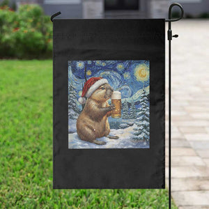 Otter Beer Christmas Garden Flag Starry Night Van Gogh TS14 Print Your Wear