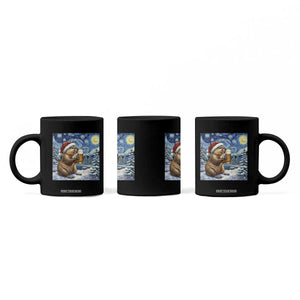 Otter Beer Christmas Coffee Mug Starry Night Van Gogh TS14 Print Your Wear