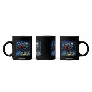 Bigfoot Christmas Coffee Mug Starry Night Van Gogh TS14 Print Your Wear