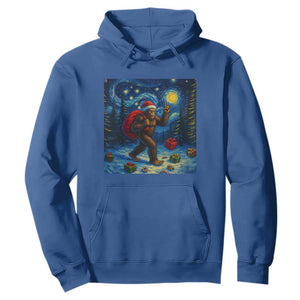 Bigfoot Christmas Hoodie Starry Night Van Gogh TS14 Royal Blue Print Your Wear