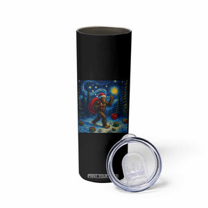 Bigfoot Christmas Skinny Tumbler Starry Night Van Gogh TS14 Print Your Wear