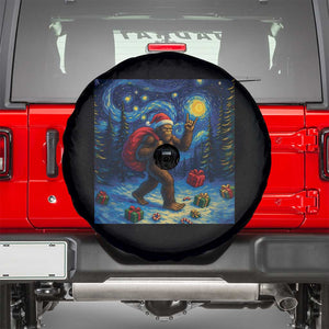 Bigfoot Christmas Spare Tire Cover Starry Night Van Gogh TS14 Black Print Your Wear