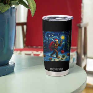 Bigfoot Christmas Tumbler Cup Starry Night Van Gogh TS14 Print Your Wear