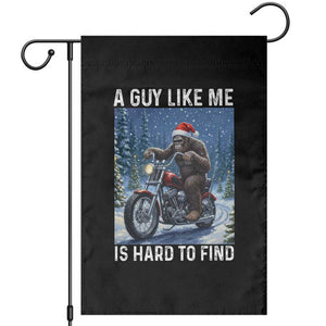 Funny Bigfoot Motorcycle Christmas Garden Flag A Guy Like Me Is Hard To Forest Find TS14 Black Print Your Wear