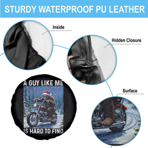 Funny Bigfoot Motorcycle Christmas Spare Tire Cover A Guy Like Me Is Hard To Forest Find TS14 Print Your Wear
