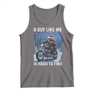 Funny Bigfoot Motorcycle Christmas Tank Top A Guy Like Me Is Hard To Forest Find TS14 Deep Heather Print Your Wear