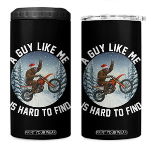 Funny Bigfoot Motorcycle Christmas 4 in 1 Can Cooler Tumbler Sasquatch Rock On Hand Xmas TS14 One Size: 16 oz Black Print Your Wear