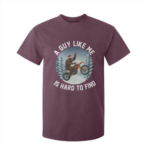 Funny Bigfoot Motorcycle Christmas T Shirt For Kid Sasquatch Rock On Hand Xmas TS14 Maroon Print Your Wear