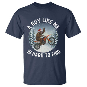 Funny Bigfoot Motorcycle Christmas T Shirt Sasquatch Rock On Hand Xmas TS14 Navy Print Your Wear