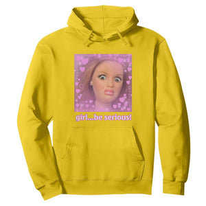 Funny Doll Face Meme Hoodie Girl Be Serious TS14 Daisy Print Your Wear