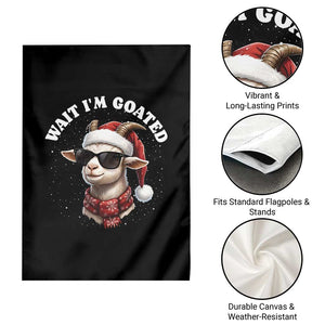 Funny Reindeer Christmas Garden Flag Wait I Am Goated TS14 Print Your Wear