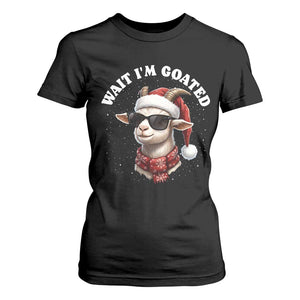 Funny Reindeer Christmas T Shirt For Women Wait I Am Goated TS14 Black Print Your Wear