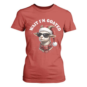 Funny Reindeer Christmas T Shirt For Women Wait I Am Goated TS14 Red Print Your Wear