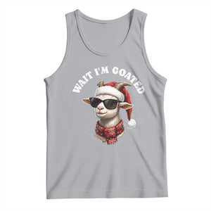 Funny Reindeer Christmas Tank Top Wait I Am Goated TS14 Athletic Heather Print Your Wear