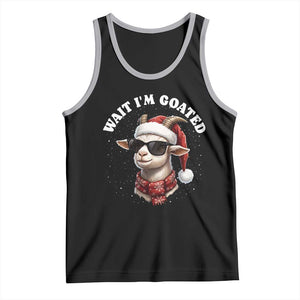 Funny Reindeer Christmas Tank Top Wait I Am Goated TS14 Black Athletic Heather Print Your Wear