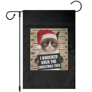 Funny Cat Mugshot Christmas Garden Flag I Will Protect You Kitten No Matter What TS14 Black Print Your Wear