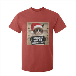 Funny Cat Mugshot Christmas T Shirt For Kid I Will Protect You Kitten No Matter What TS14 Red Print Your Wear