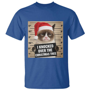 Funny Cat Mugshot Christmas T Shirt I Will Protect You Kitten No Matter What TS14 Royal Blue Print Your Wear