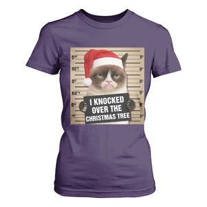 Funny Cat Mugshot Christmas T Shirt For Women I Will Protect You Kitten No Matter What TS14 Purple Print Your Wear